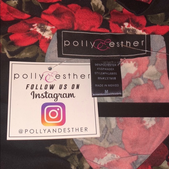 Mock Neck Chocker Long Sleeve Floral Top - Picture 6 of 8